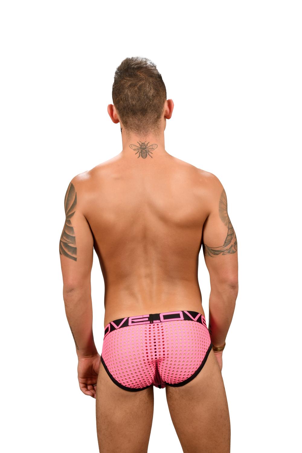 Love Naughty Mesh Slipy ANDREW CHRISTIAN Neon Pink6